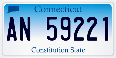 CT license plate AN59221
