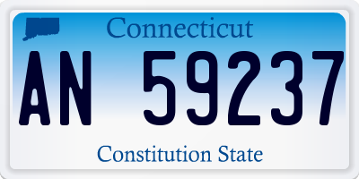 CT license plate AN59237