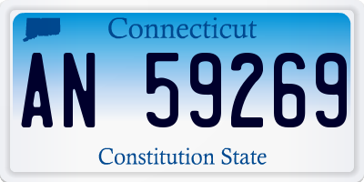 CT license plate AN59269
