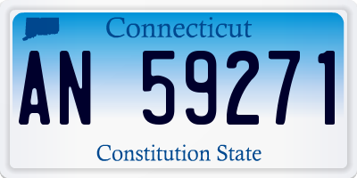 CT license plate AN59271