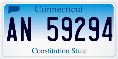 CT license plate AN59294