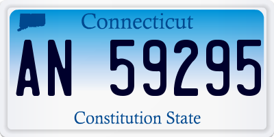 CT license plate AN59295