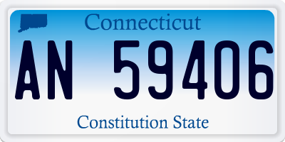 CT license plate AN59406