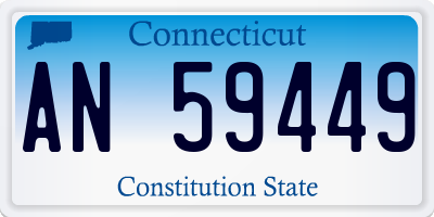 CT license plate AN59449