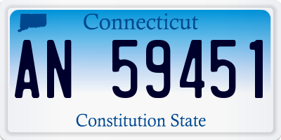 CT license plate AN59451