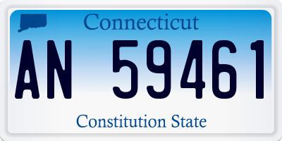 CT license plate AN59461