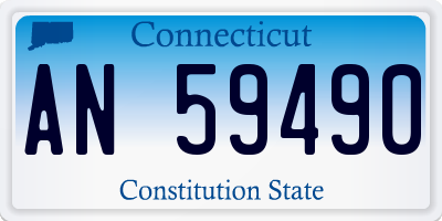 CT license plate AN59490