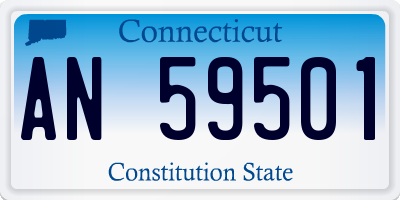 CT license plate AN59501
