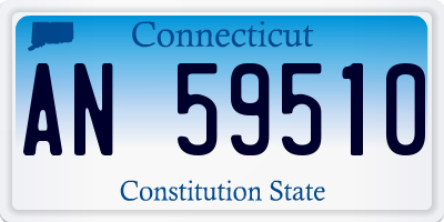 CT license plate AN59510