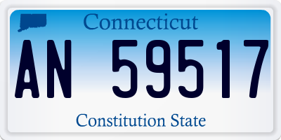 CT license plate AN59517