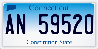 CT license plate AN59520