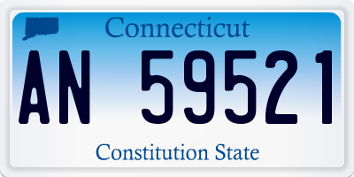 CT license plate AN59521