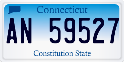 CT license plate AN59527