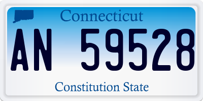 CT license plate AN59528
