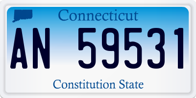 CT license plate AN59531