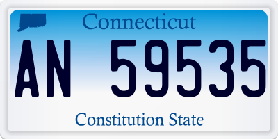 CT license plate AN59535