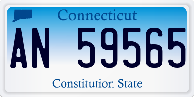 CT license plate AN59565