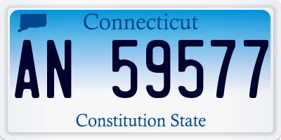CT license plate AN59577