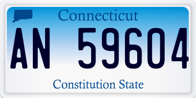 CT license plate AN59604