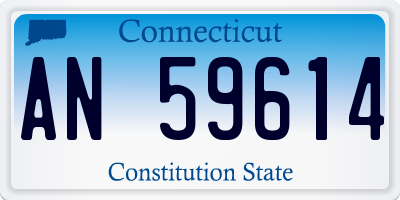 CT license plate AN59614