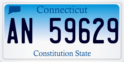 CT license plate AN59629
