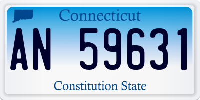 CT license plate AN59631