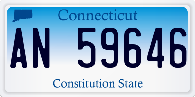 CT license plate AN59646