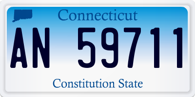 CT license plate AN59711