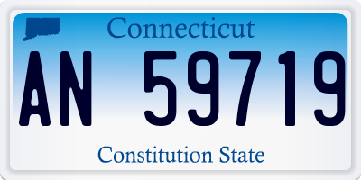 CT license plate AN59719