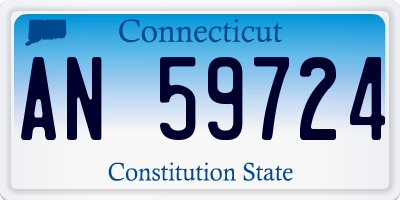 CT license plate AN59724