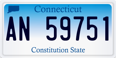CT license plate AN59751