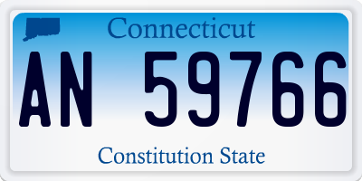 CT license plate AN59766
