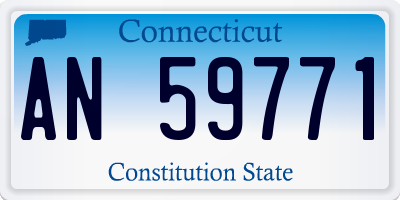 CT license plate AN59771