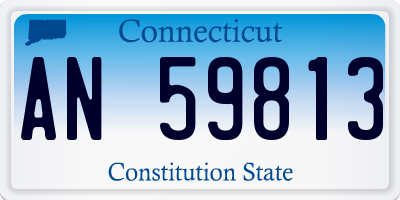 CT license plate AN59813