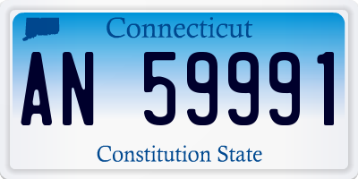 CT license plate AN59991