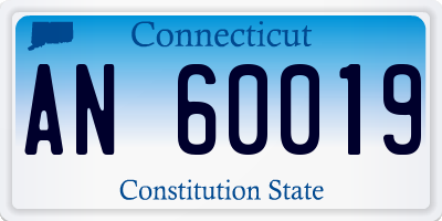 CT license plate AN60019