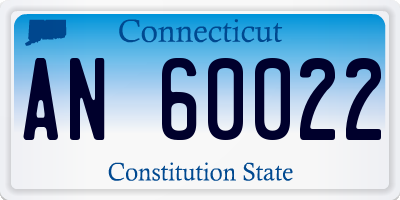 CT license plate AN60022