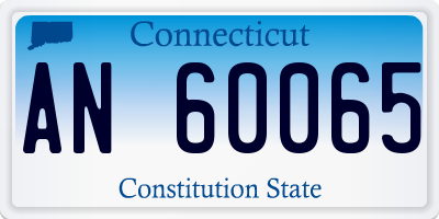 CT license plate AN60065