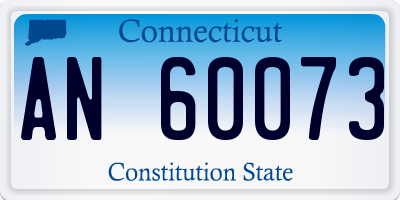 CT license plate AN60073