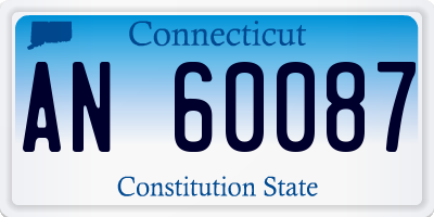 CT license plate AN60087