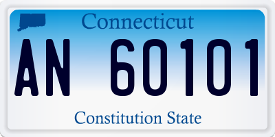 CT license plate AN60101