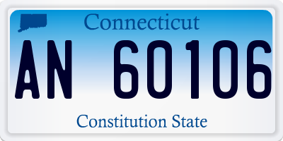 CT license plate AN60106