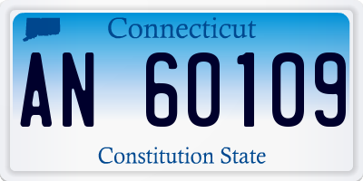 CT license plate AN60109