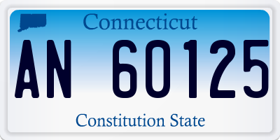CT license plate AN60125