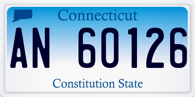 CT license plate AN60126
