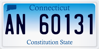 CT license plate AN60131