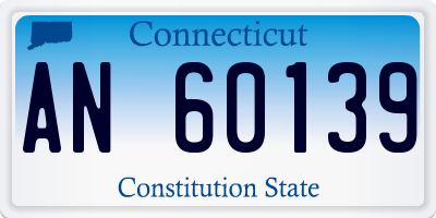 CT license plate AN60139