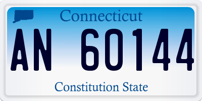 CT license plate AN60144