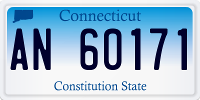 CT license plate AN60171