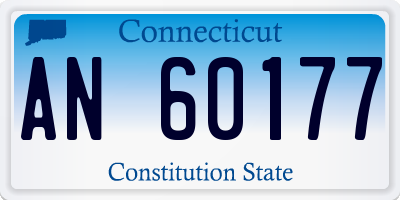 CT license plate AN60177